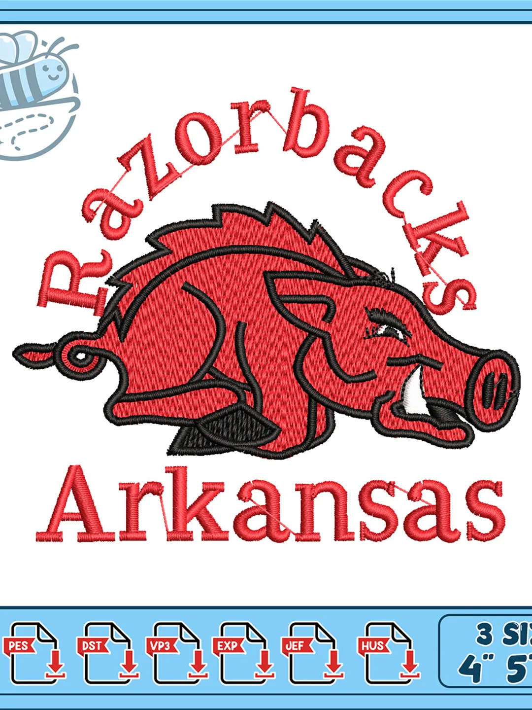 Running Razorback Hog Arkansas Razorback Mascot Embroidery Design, Vintage Hog Letter A ...