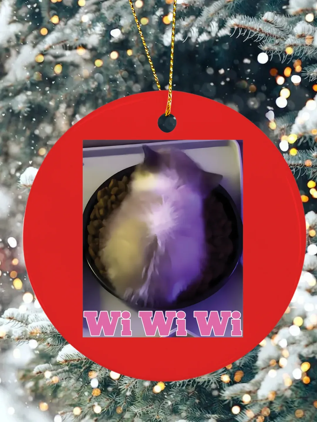 wiwiwi Christmas Ceramic Ornament