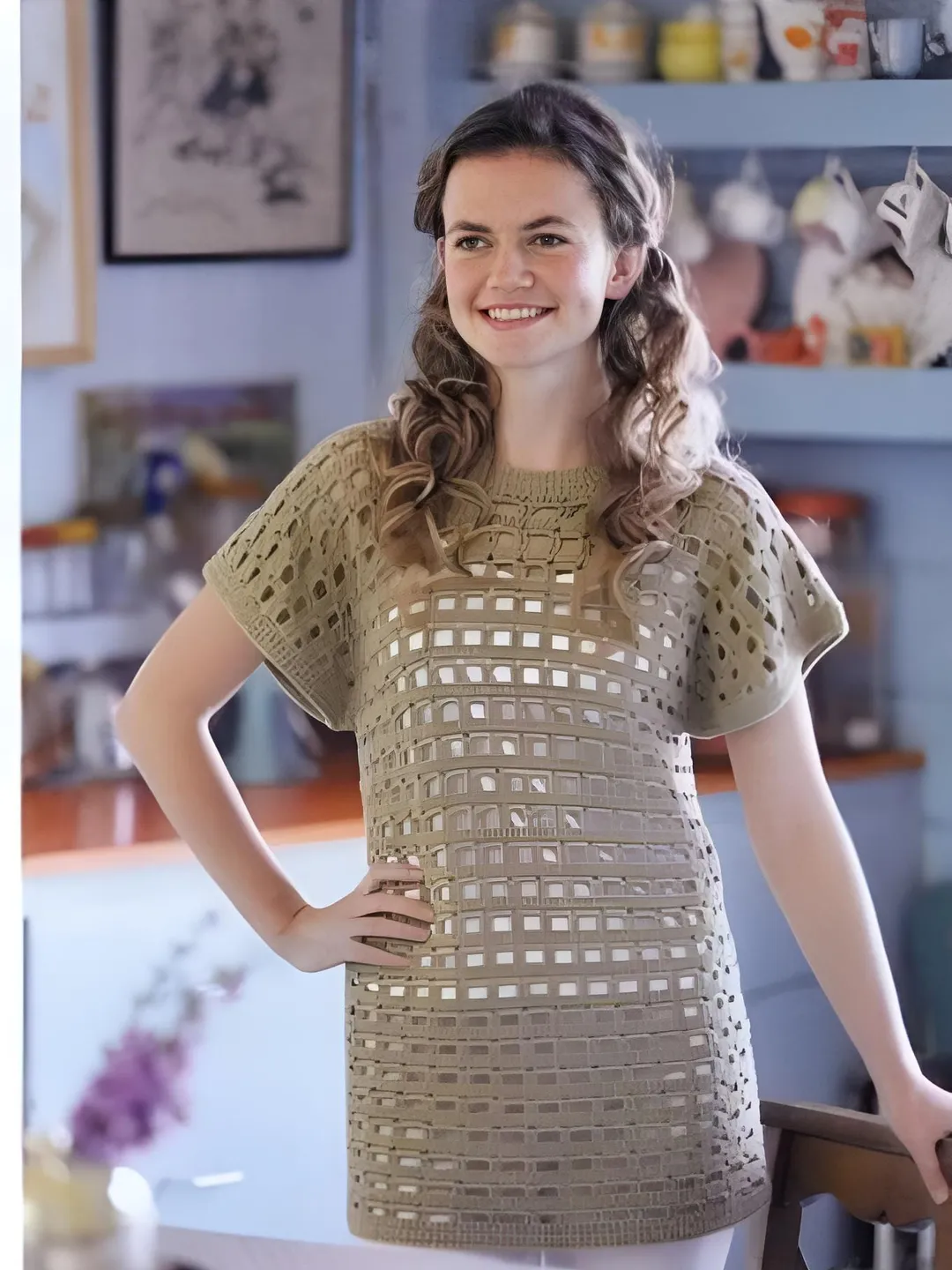 Tunic crochet pattern, mesh tunic pattern, summer dress crochet pattern, beach tunic dress pattern