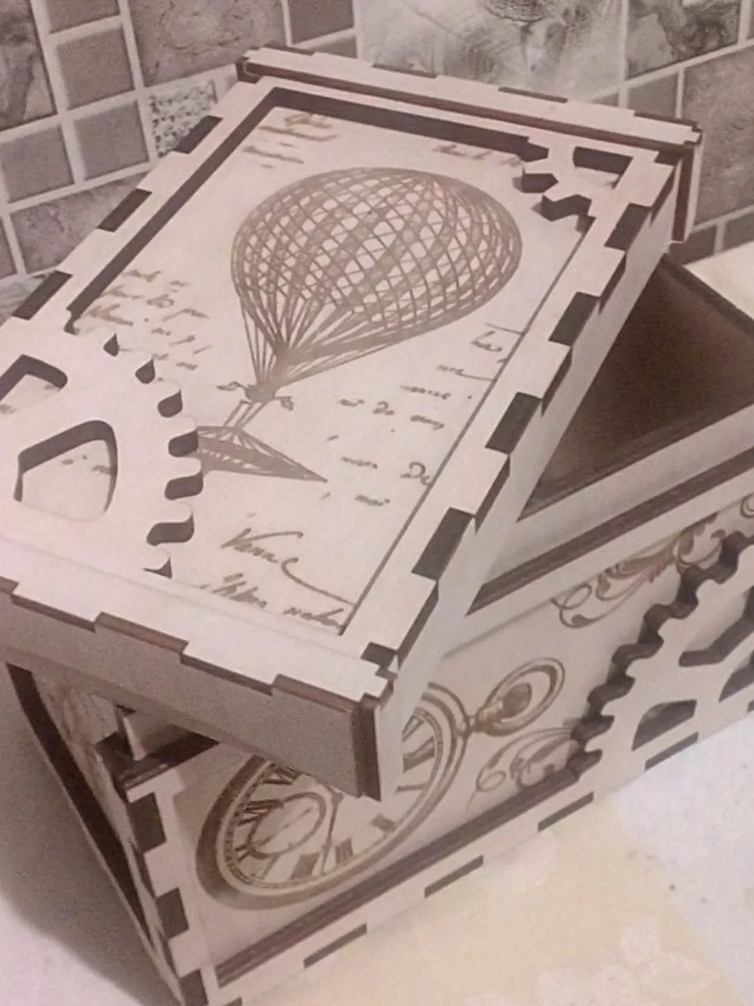 Digital Template Cnc Router Files Cnc Box Files for Wood Laser Cut Pattern