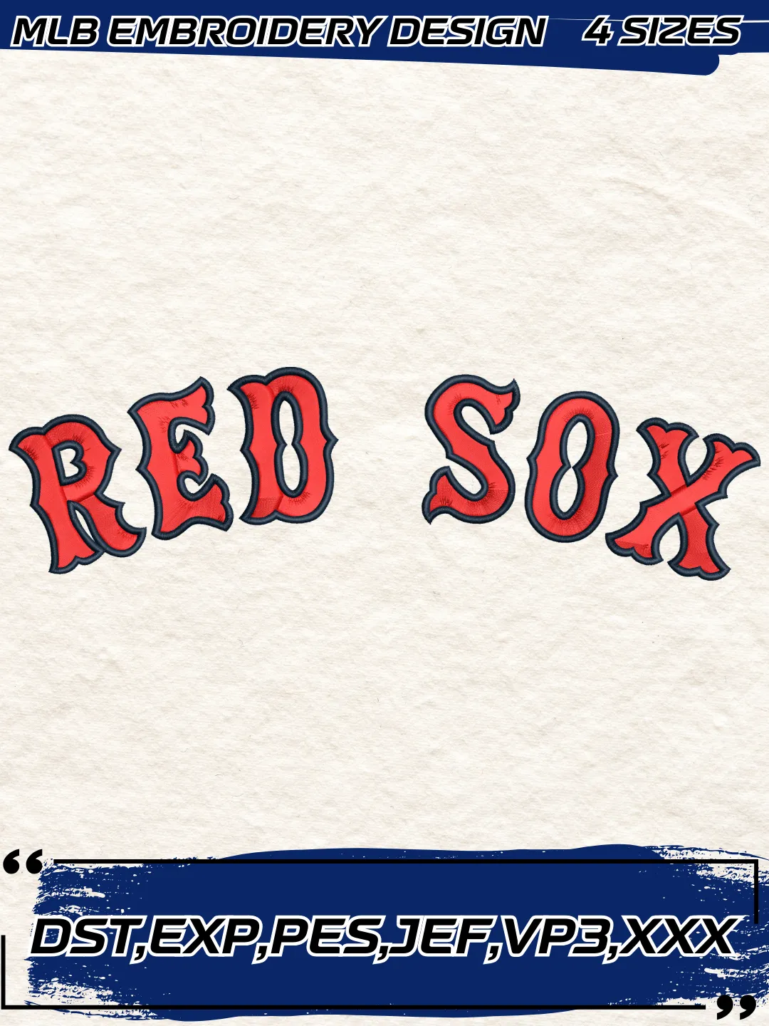 Boston Red Sox Jersey Logo Embroidery Design,MLB Embroidery Design,Machine Embroidery Design File,4 Sizes, Digital Download