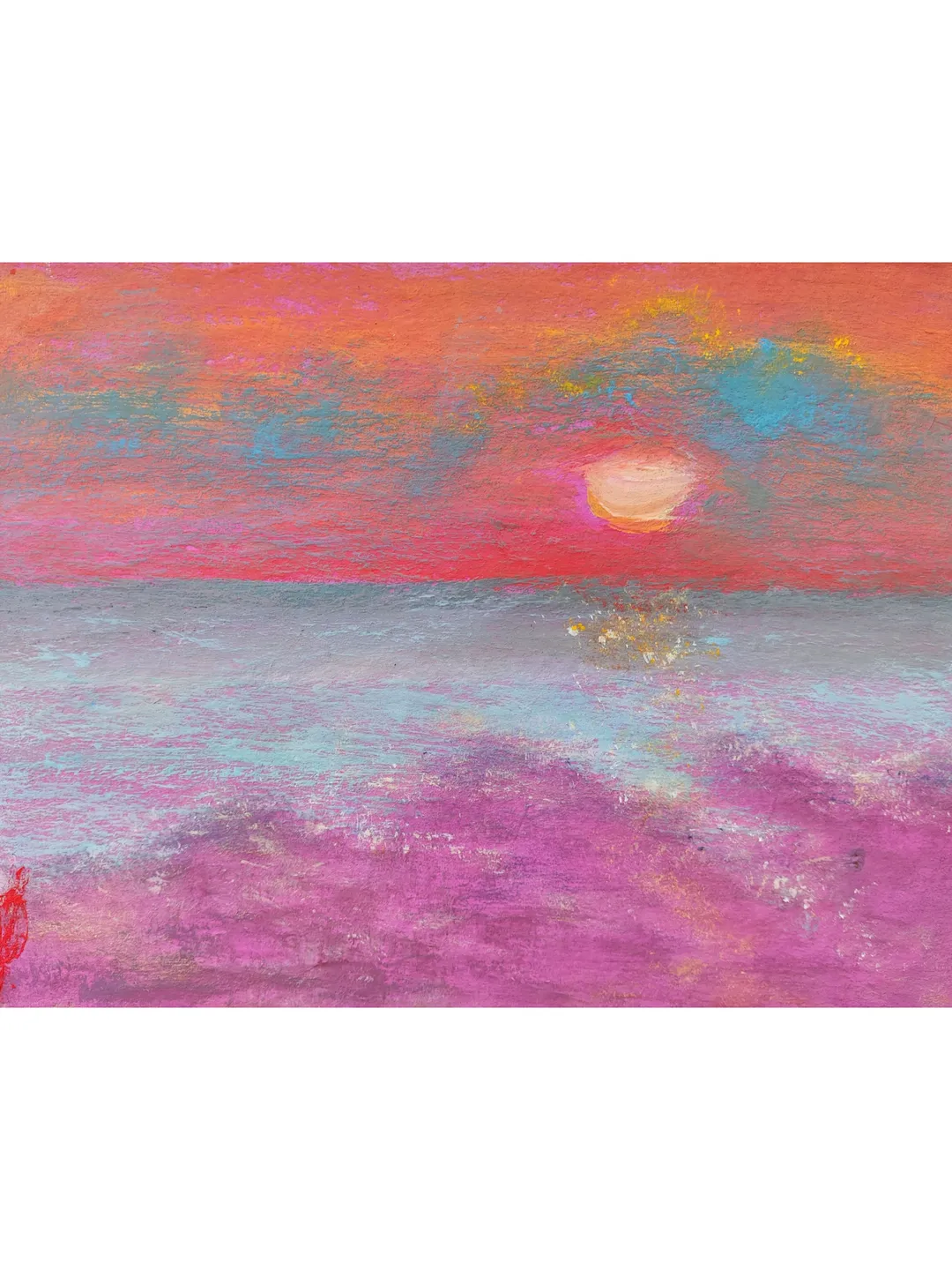 Sea Sunset painting Original art