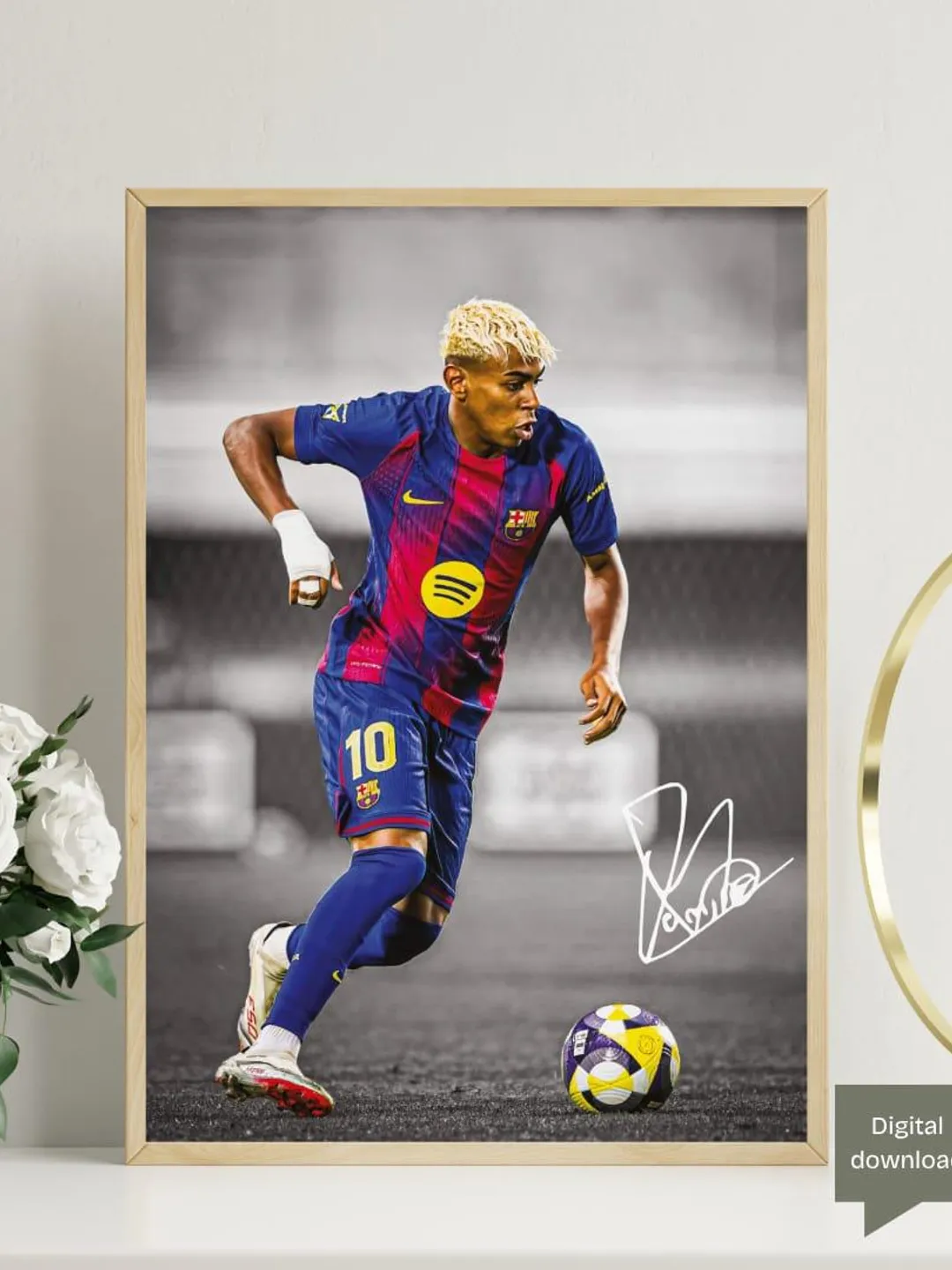 Nujabes Eternal Soul イベントフレーム ポスター フライヤー Lamine Yamal Wall Art | FC Barcelona Wonderkid Poster | Football