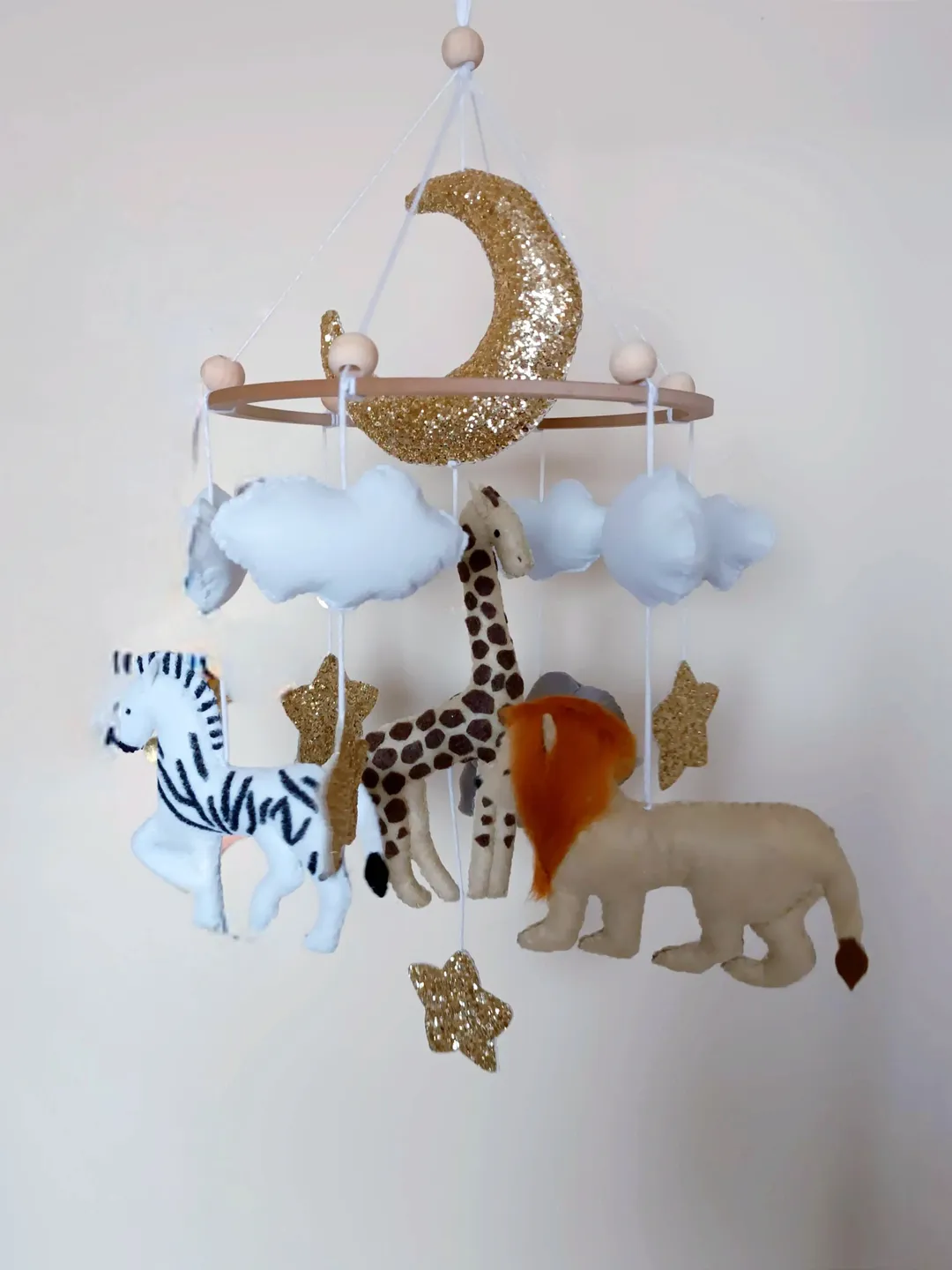 Personalized Animals Themed Crib Mobile Safari baby mobile Baby Gift ...
