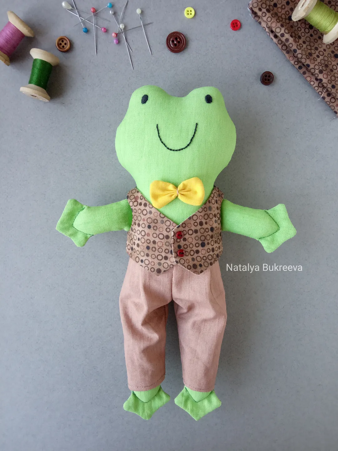 Frog Doll Sewing Pattern PDF (With Clothes)