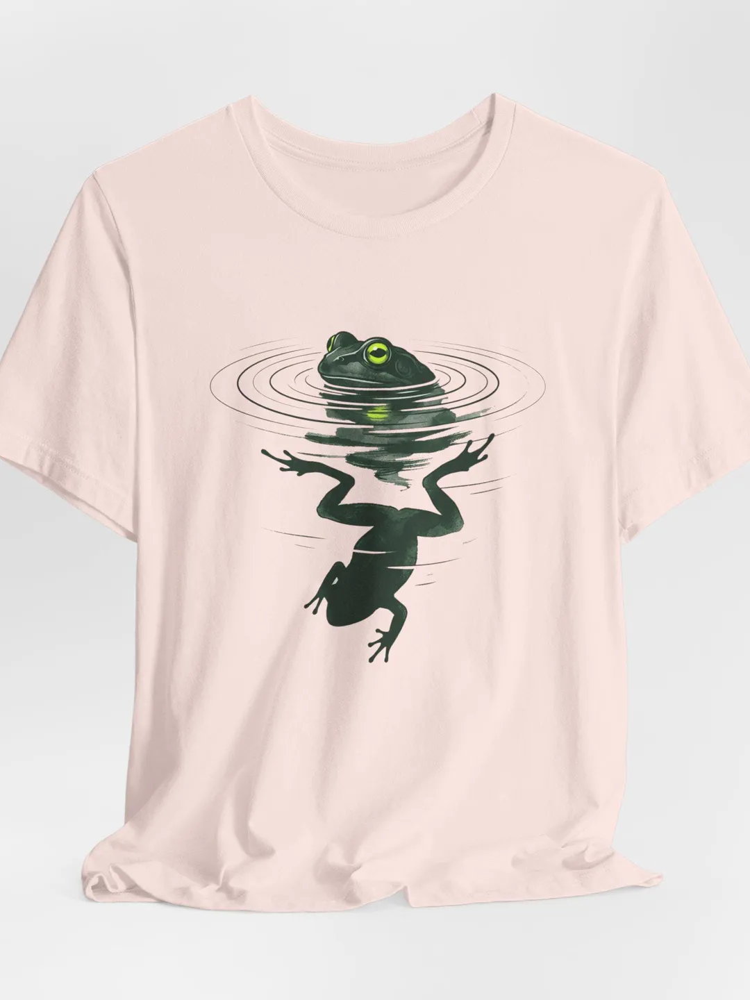Frog T-Shirt, Watercolor Frog Graphic Tee, Dark Cottagecore Shirt, Aesthetic Toad T-shirt, Nature Lover Gift, Forest Core Women's Clothing