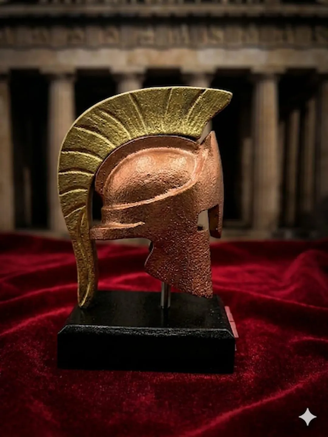 Spartan Helmet Statue – Leonidas Warrior Desk Decor, 300 Movie