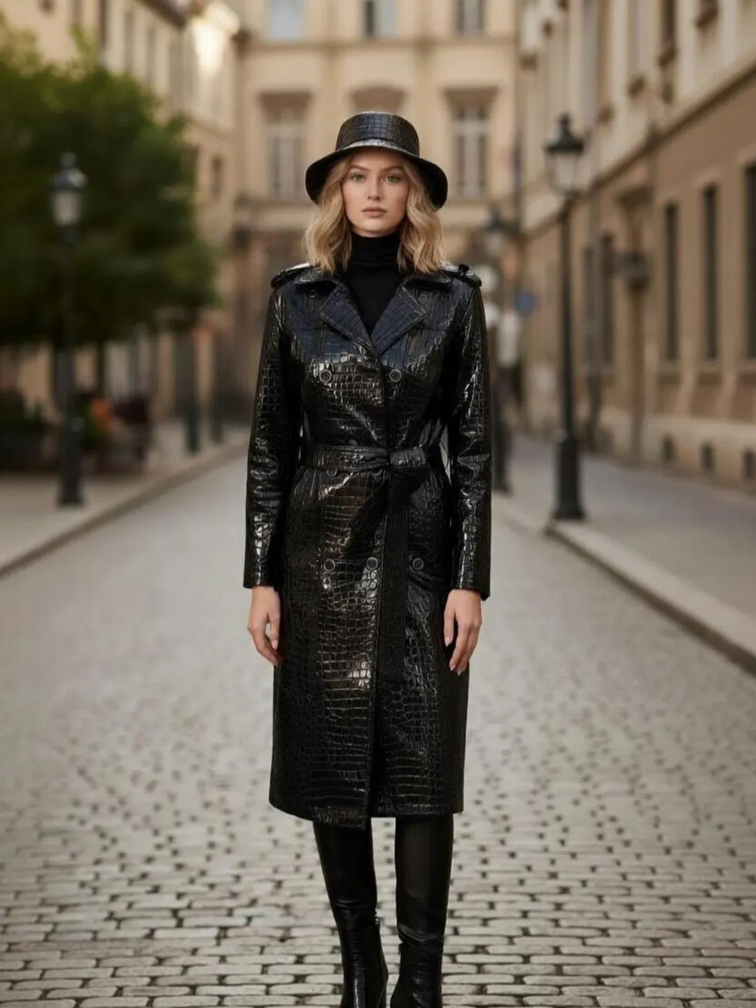 Handmade Wool Duffle Coat for Women – Hooded Toggle Winter Jacket