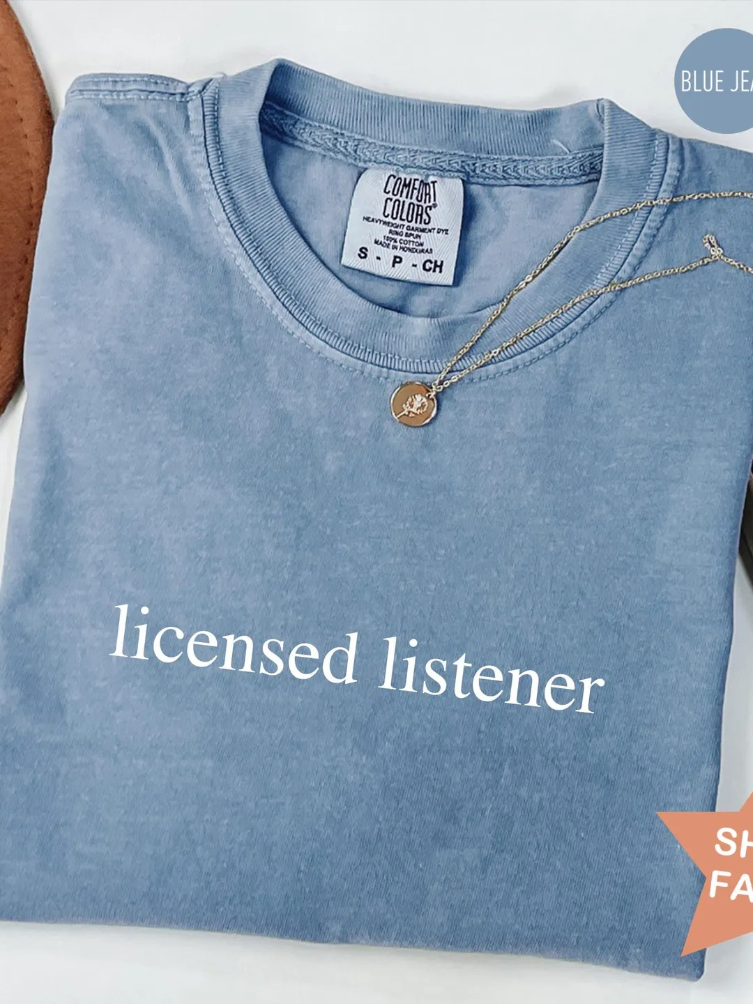 Comfort Colors® Licensed Listener Shirt, Therapist Mental Health Tee, Graduation Gift for Therapist, New Counselor Present