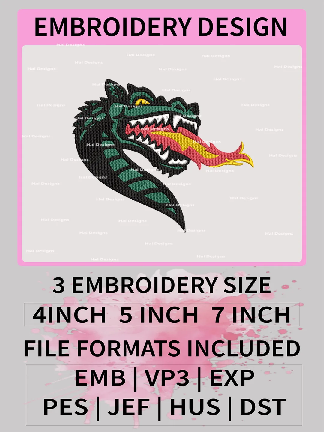 NCAA UAB Blazers Embroidery File, 3 Sizes, 6 Formats, NCAA Machine Embroidery Design, NCAA Logo, NCAA Teams