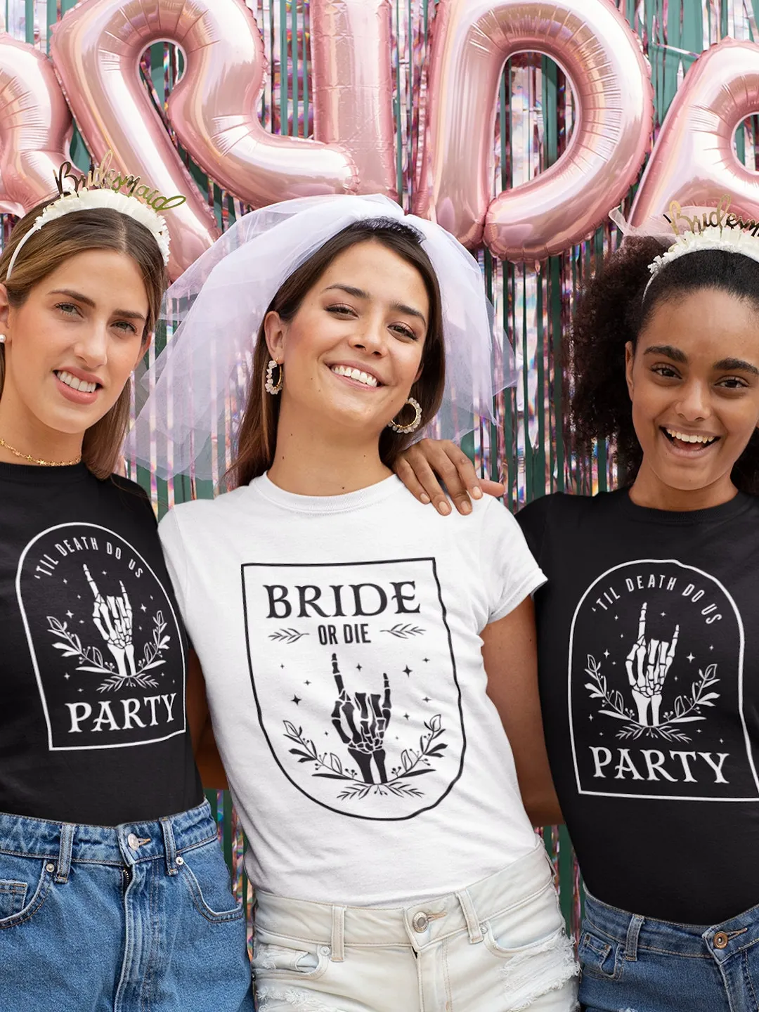Bride Or Die Bachelorette Party Shirt: Funny Bridal Tee