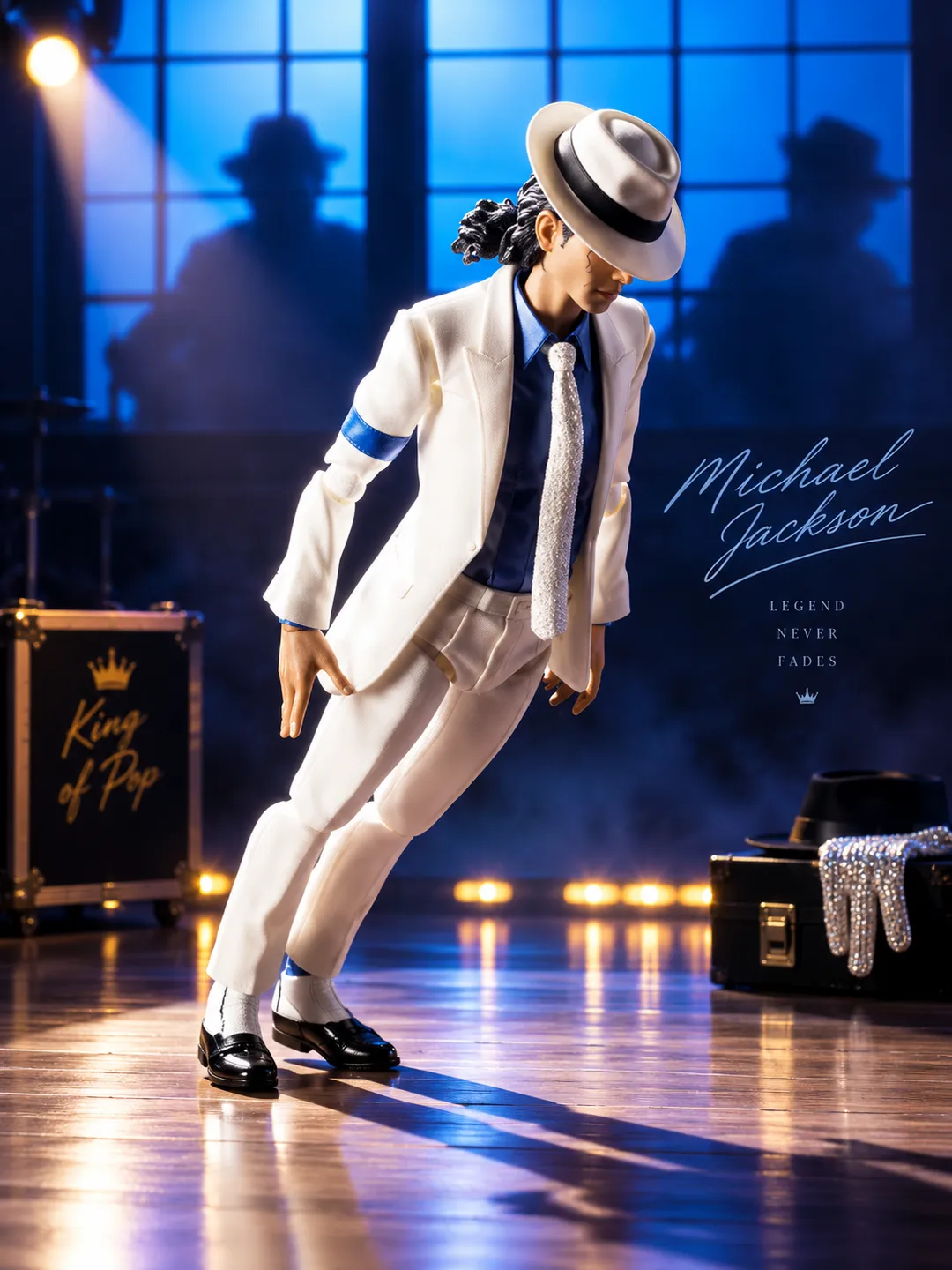 マイケルジャクソン king of pop Impressive スタチュー Michael Jackson Poseable Plush Doll - King of Pop Collectible