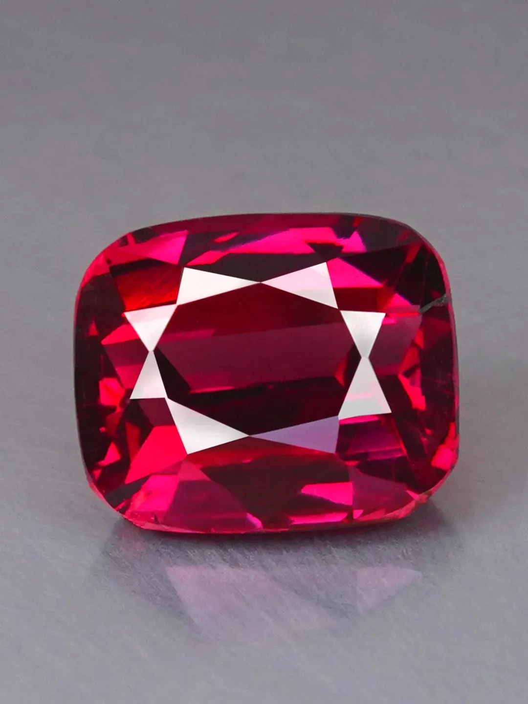 2.35 CT Marvelous! Rarest Six Rays 100% Natural Red Star Ruby Cabochon