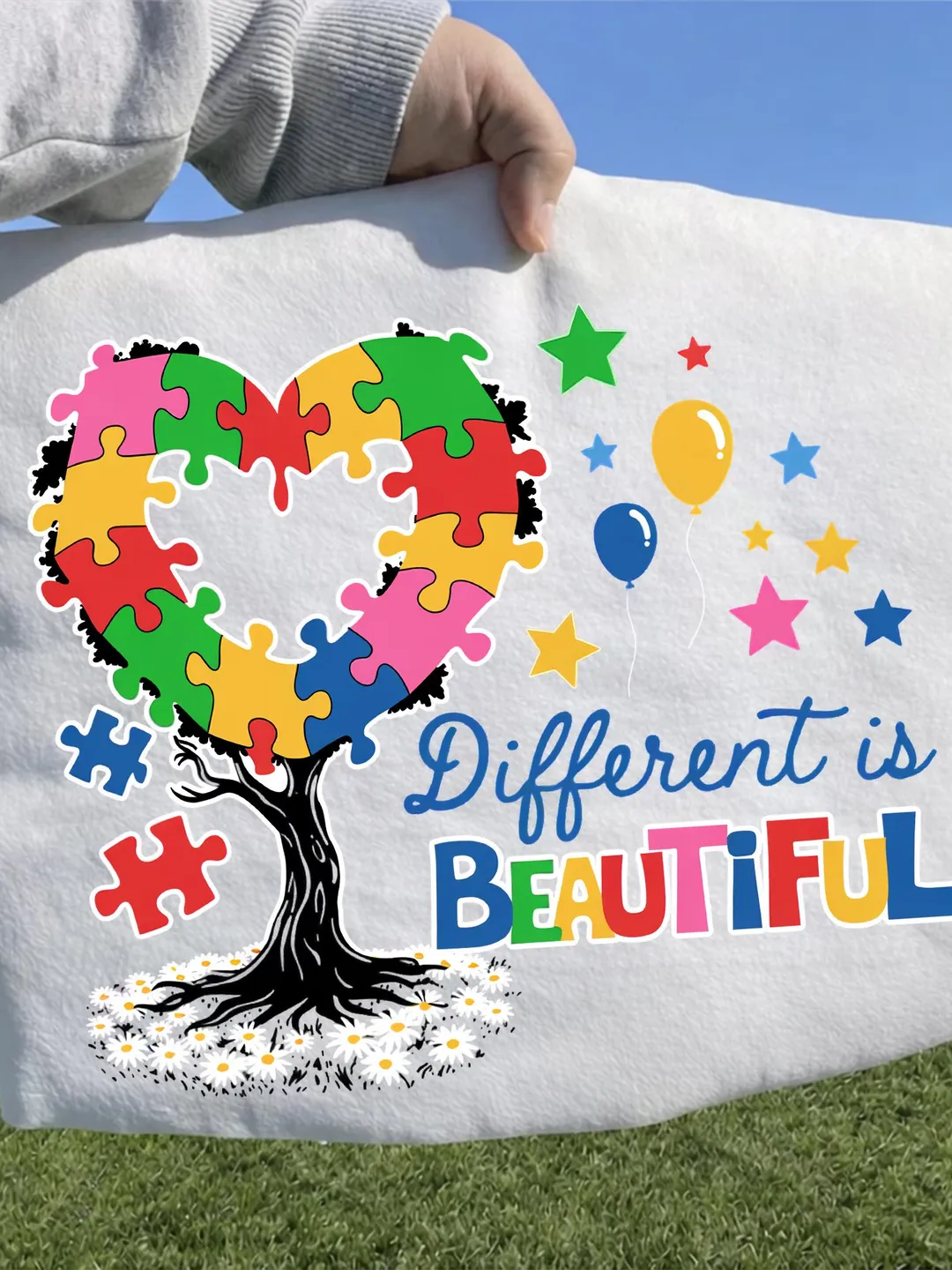 Autism Awareness Tree PNG, Different is Beautiful, Neurodiversity Tree ...