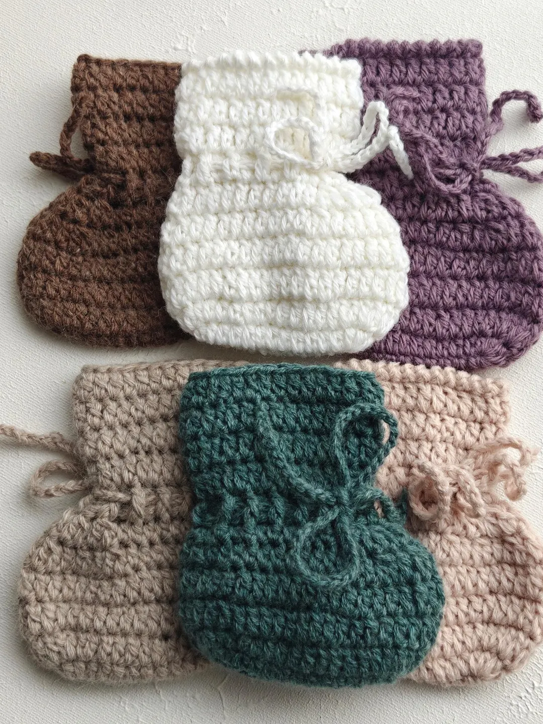 Baby Booties Merino Crochet Newborn Coming Home Outfit  Infant Soft Wool Socks