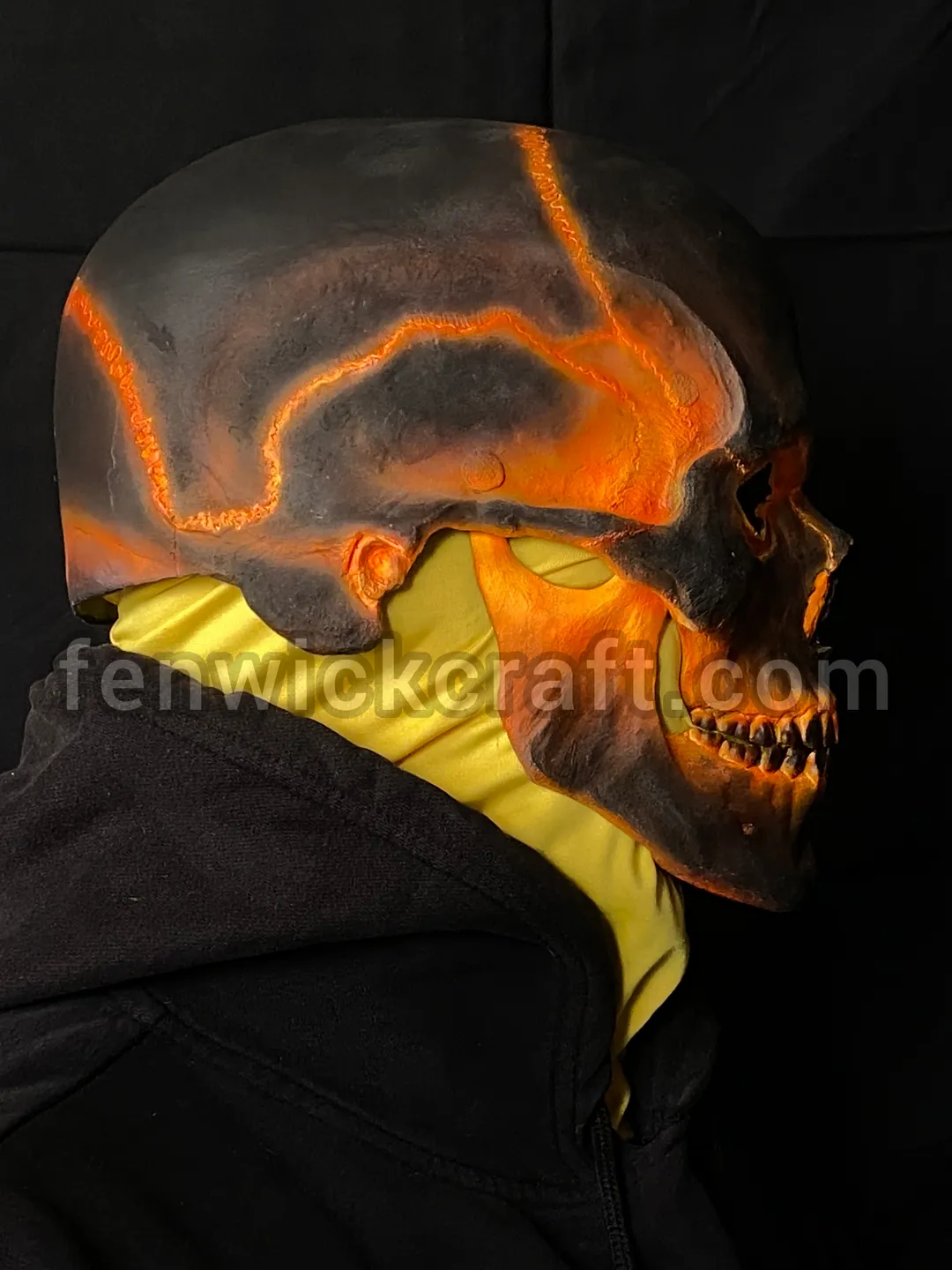 Scorched Mask - Ghost Rider/Helm with Movable Jaw