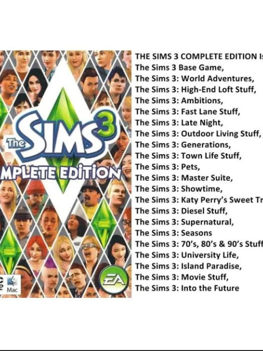 The Sims 3 Complete Collection - Complete Expansion Pack Digital