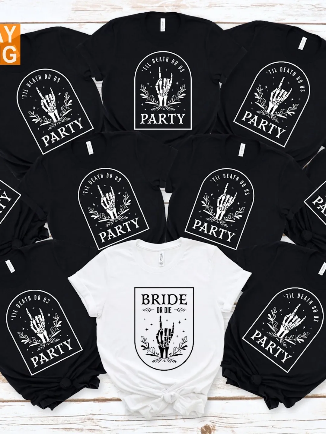 Bride Or Die Shirt, Funny Bachelorette Party Shirts, Bridal Party Shirts, Bridesmaid Gifts, 'Til Death Do Us Party Tee, Bachelorette Favors
