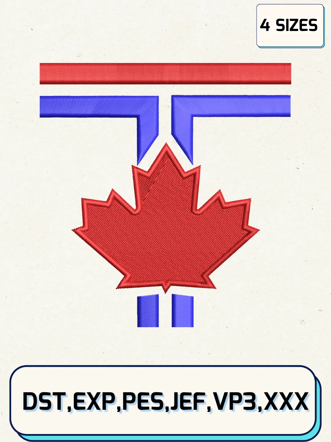 Toronto Blue Jays Logos Embroidery Design Files, MLB Logos Embroidery Designs, Machine Embroidery Files, 4 Sizes