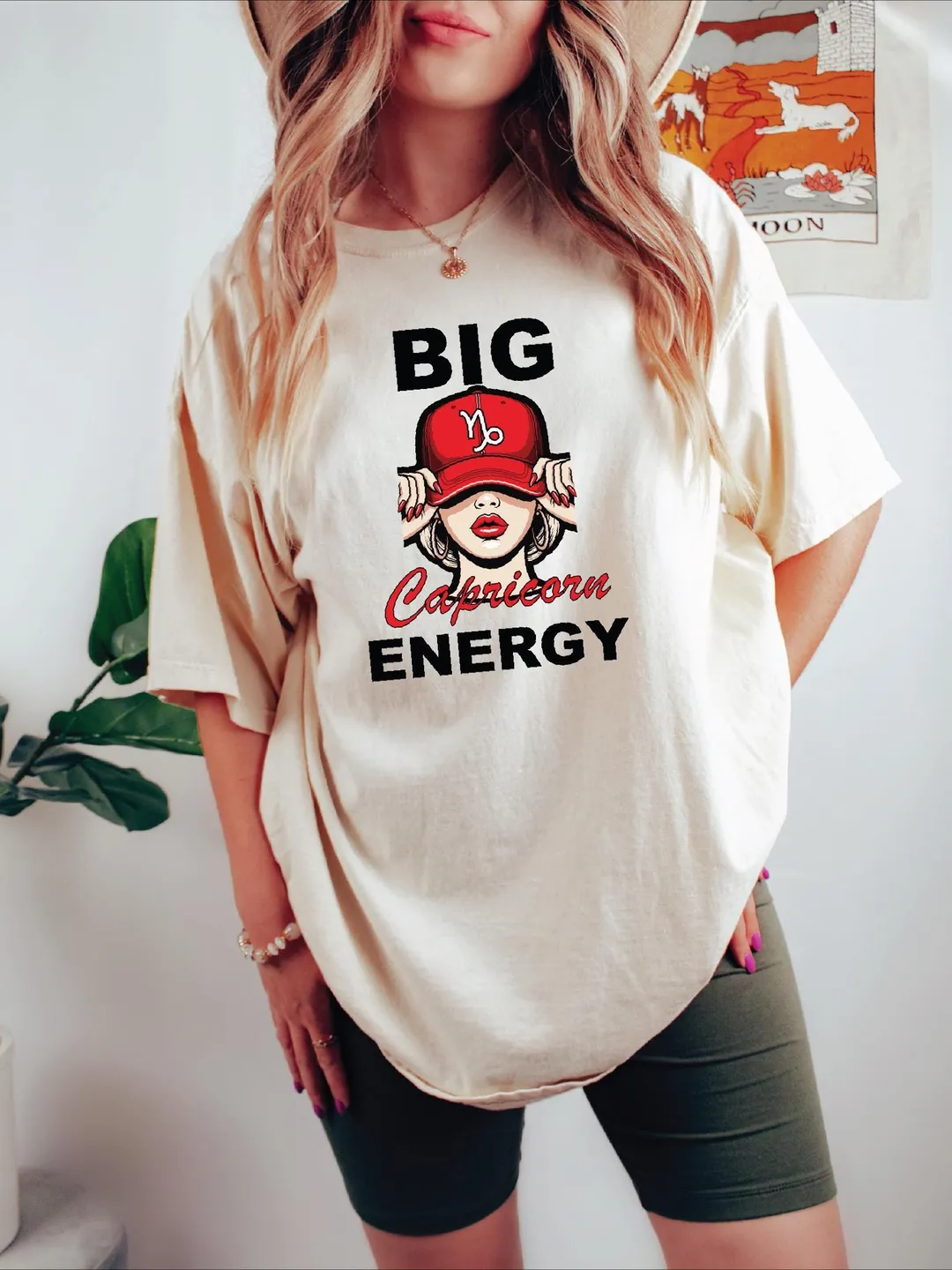Big Capricorn Energy T-Shirt, Funny Capricorn State Shirt, Casual Graphic Tee for Women, Gift for Capricorn Lovers, Summer Fashion Top