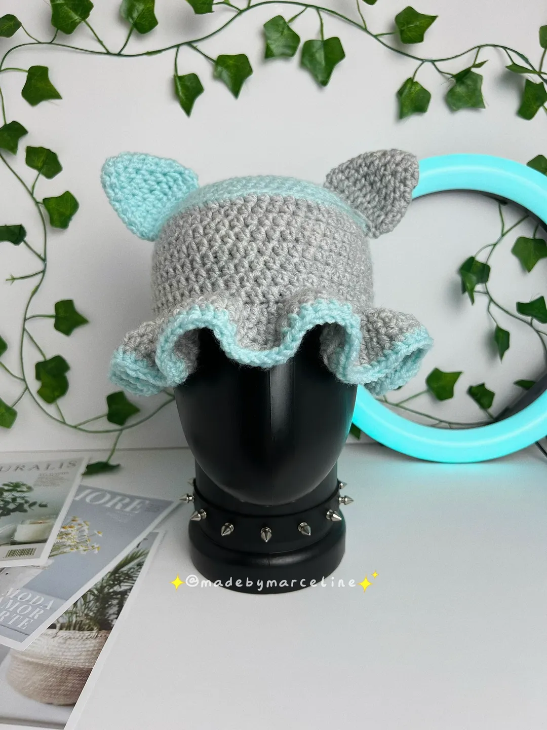 Crochet Cute Cat Bucket Hat