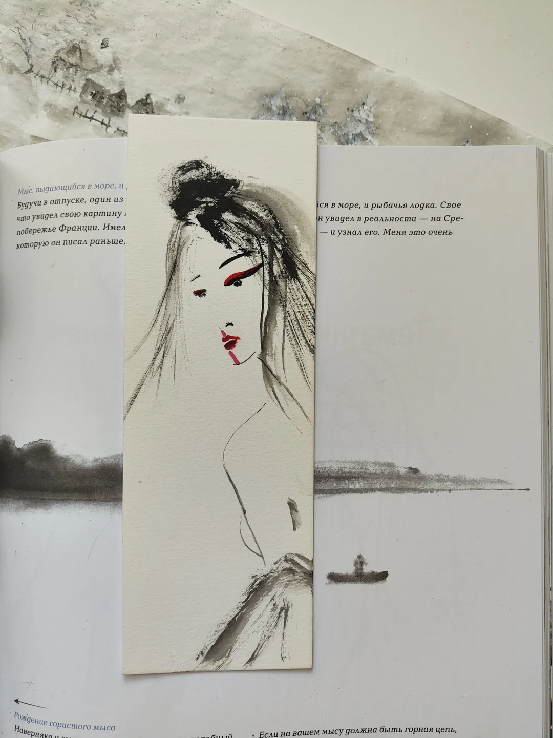 Handpainted bookmark.Original painting