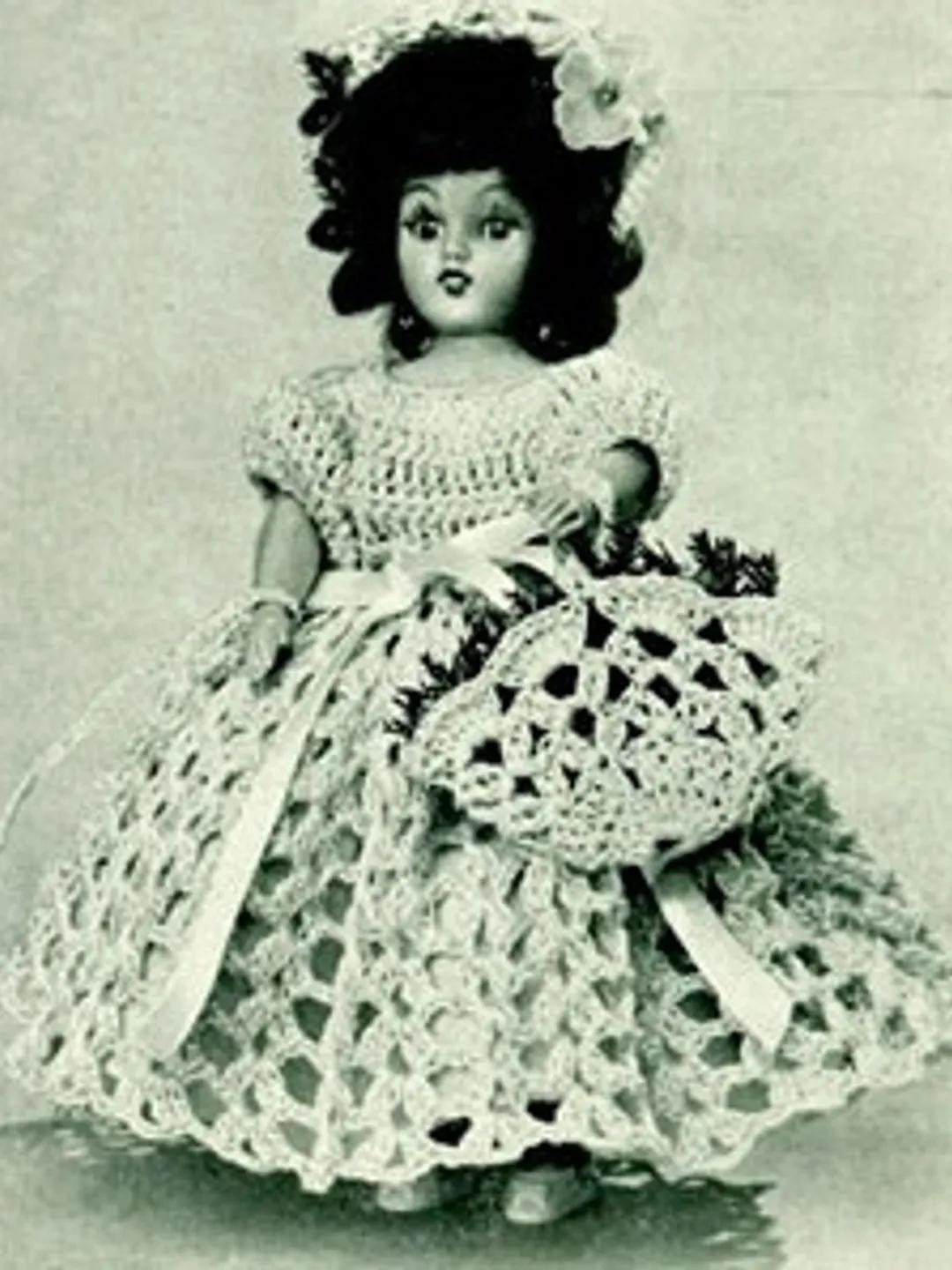 Vintage Crochet Pattern Dress for Doll Park Avenue Belle Doll Pattern  Digital Download PDF