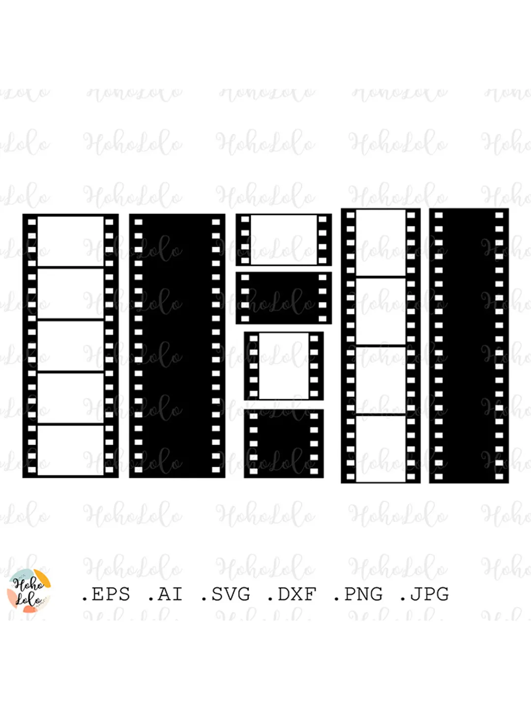 Movie Frame Svg, Border Svg, Movie Frame Silhouette, Movie Frame Cricut, Stencil Templates Dxf