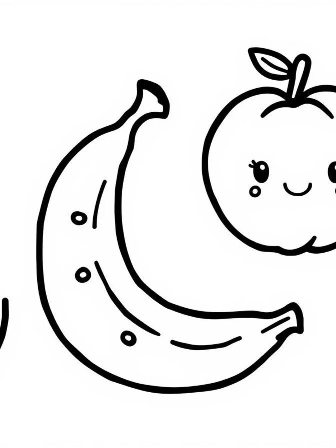 Fruit Coloring Pages for Kids | Preschool Printable (Digital Download)