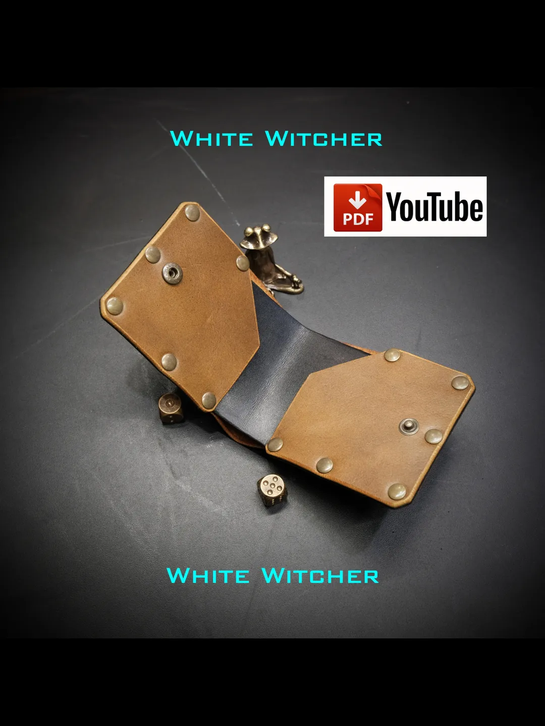 Riveted wallet - pdf leather pattern. BF27