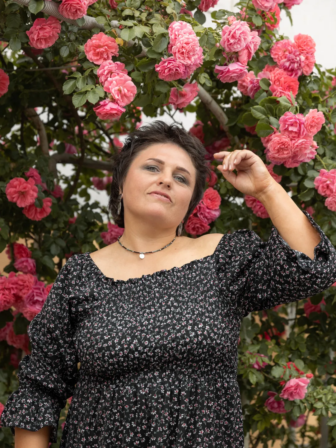 Green hematite choker Laconic stylish jewelry for women Birthday present Everyday necklace