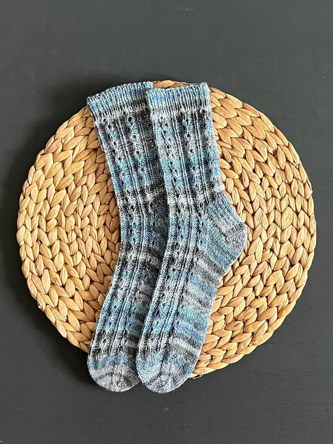 Handmade knitted womens socks/ Warm knitted accessory