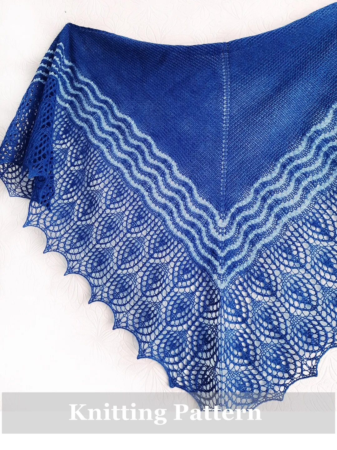 Cyprid Shawl Knitting Pattern Knit Warm Accessory in 2 Colors