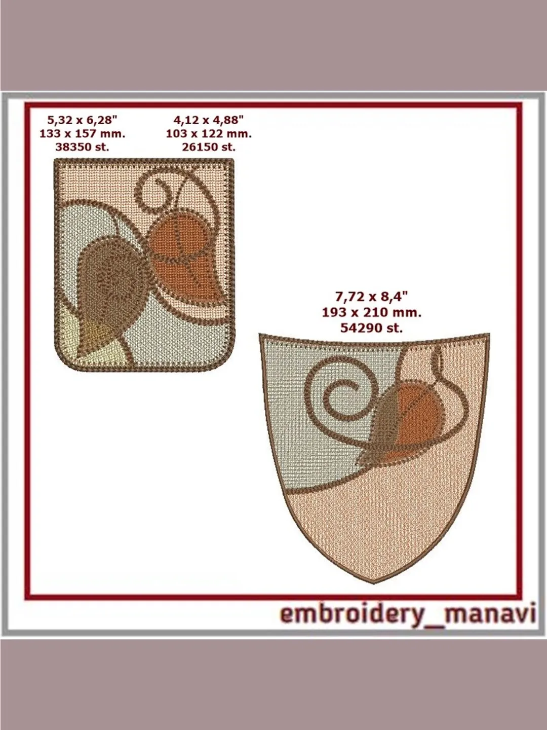 In the hoop  FSL and applique machine embroidery design