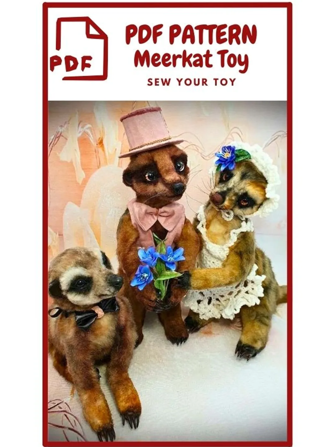 Sewing PATTERN Meerkat Toy-Meerkat Toy Pattern
