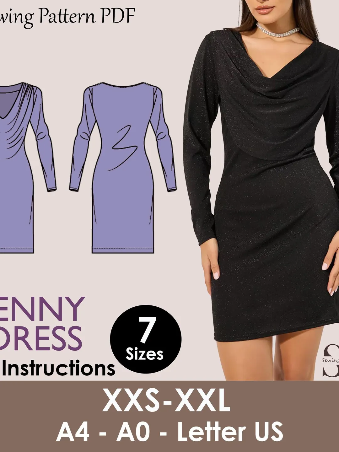 long sleeve bodycon dress sewing pattern Bodycon Dress Pattern | Dress Sewing Patterns