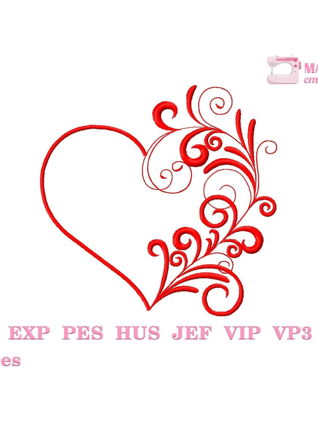 mari☆　100Daysハートデザイン　30Daysフレブルデザイン Valentine Heart embroidery design Machine embroidery pattern 5