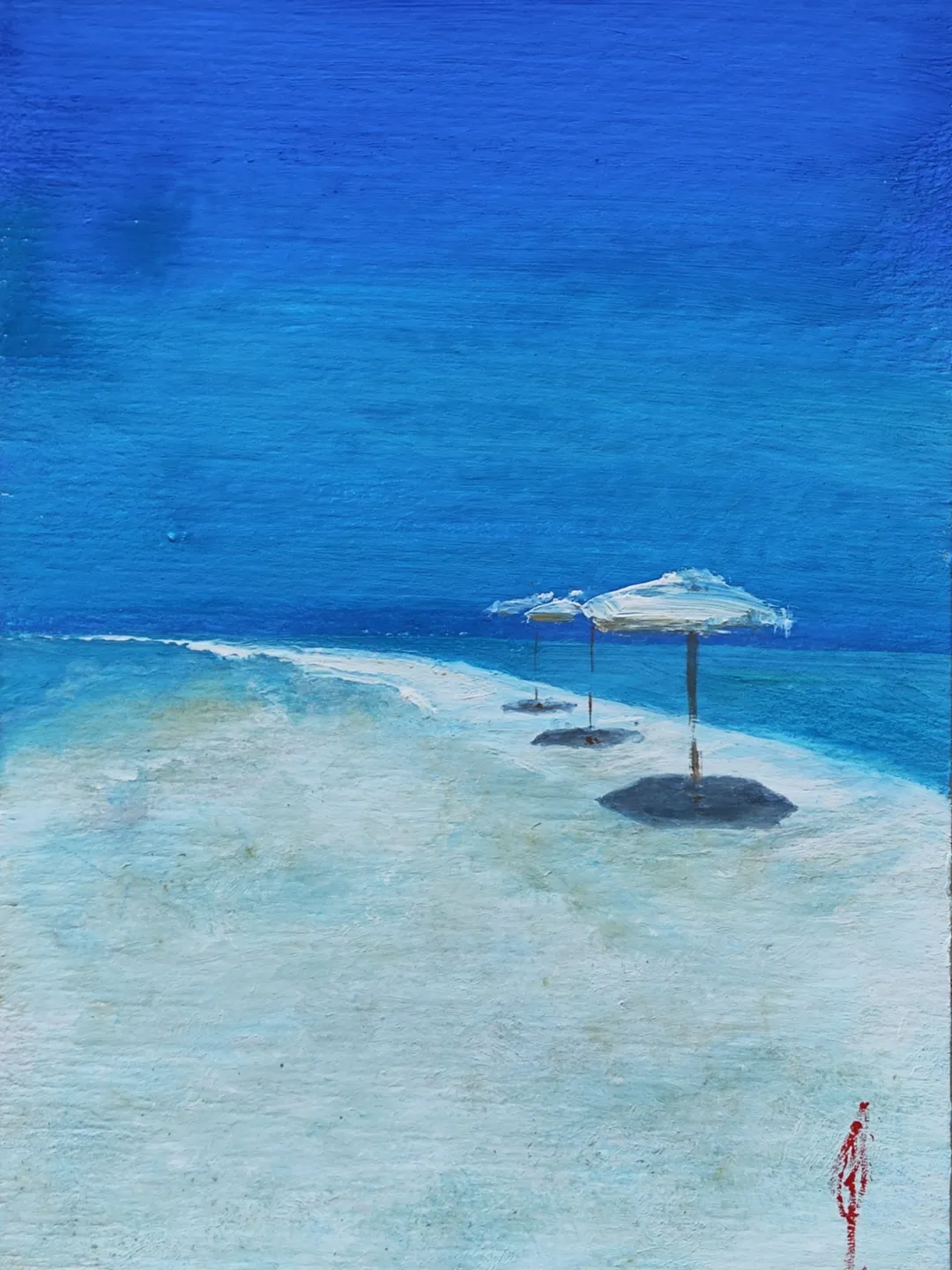 Sea painting Maldives Original art