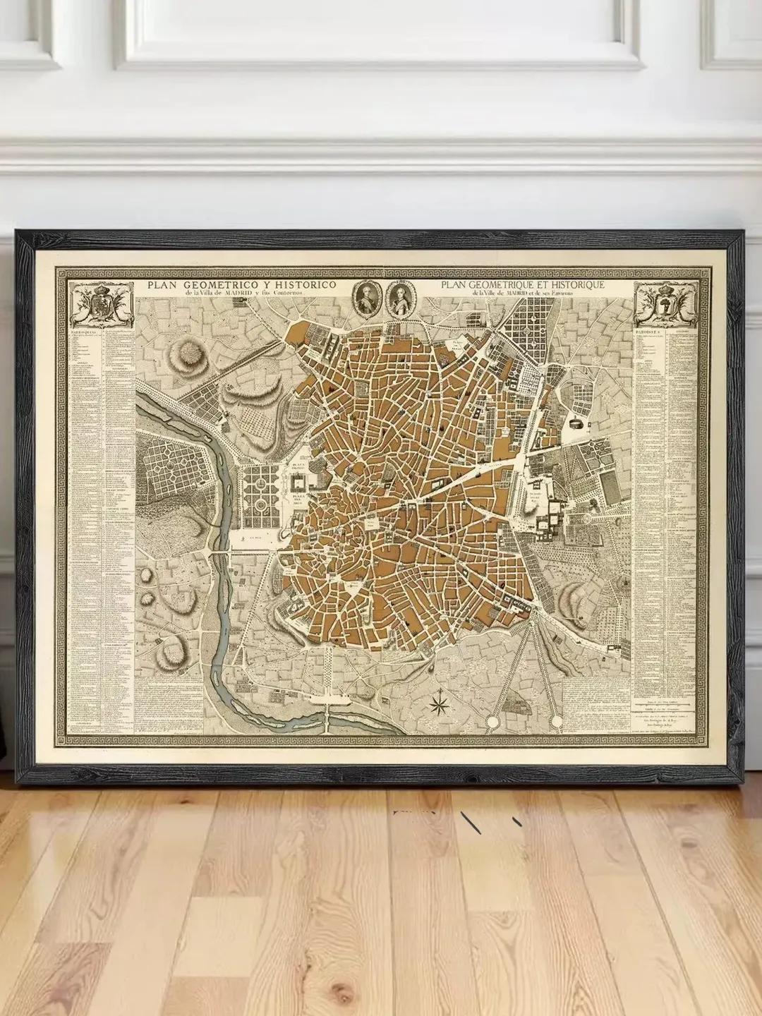 Madrid Map Print | 1761 Spain, Vintage Espana Wall Art