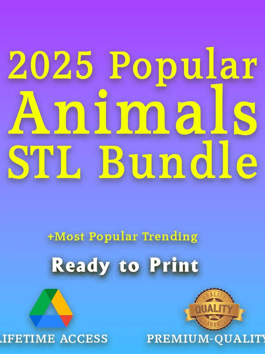 Animal STL Mega Pack – 3D Printable Figures, Busts (Digital Download)