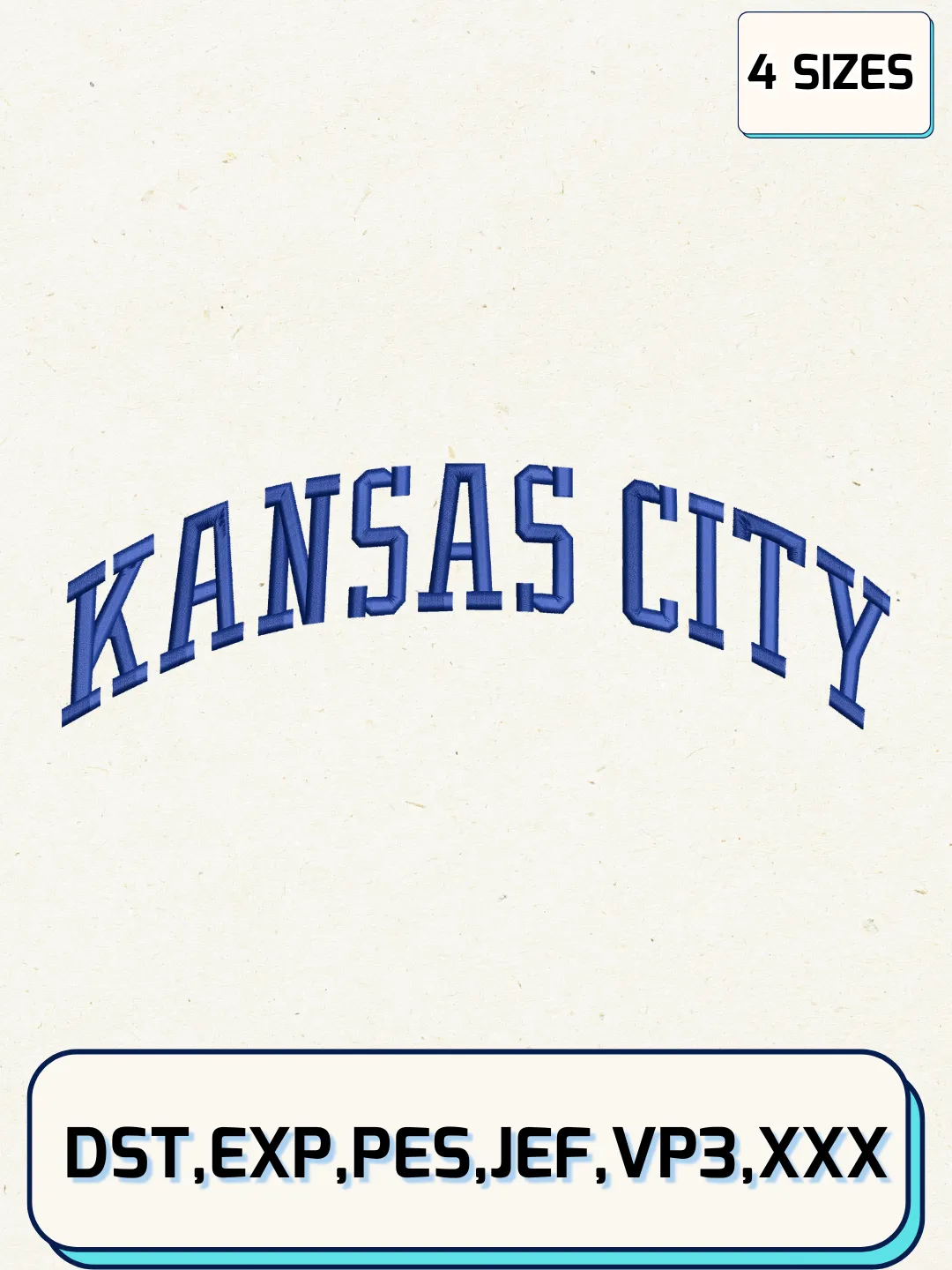 Kansas City Royals Logos Embroidery Design Files, MLB Logos Embroidery Designs, Machine Embroidery Files, 4 Sizes