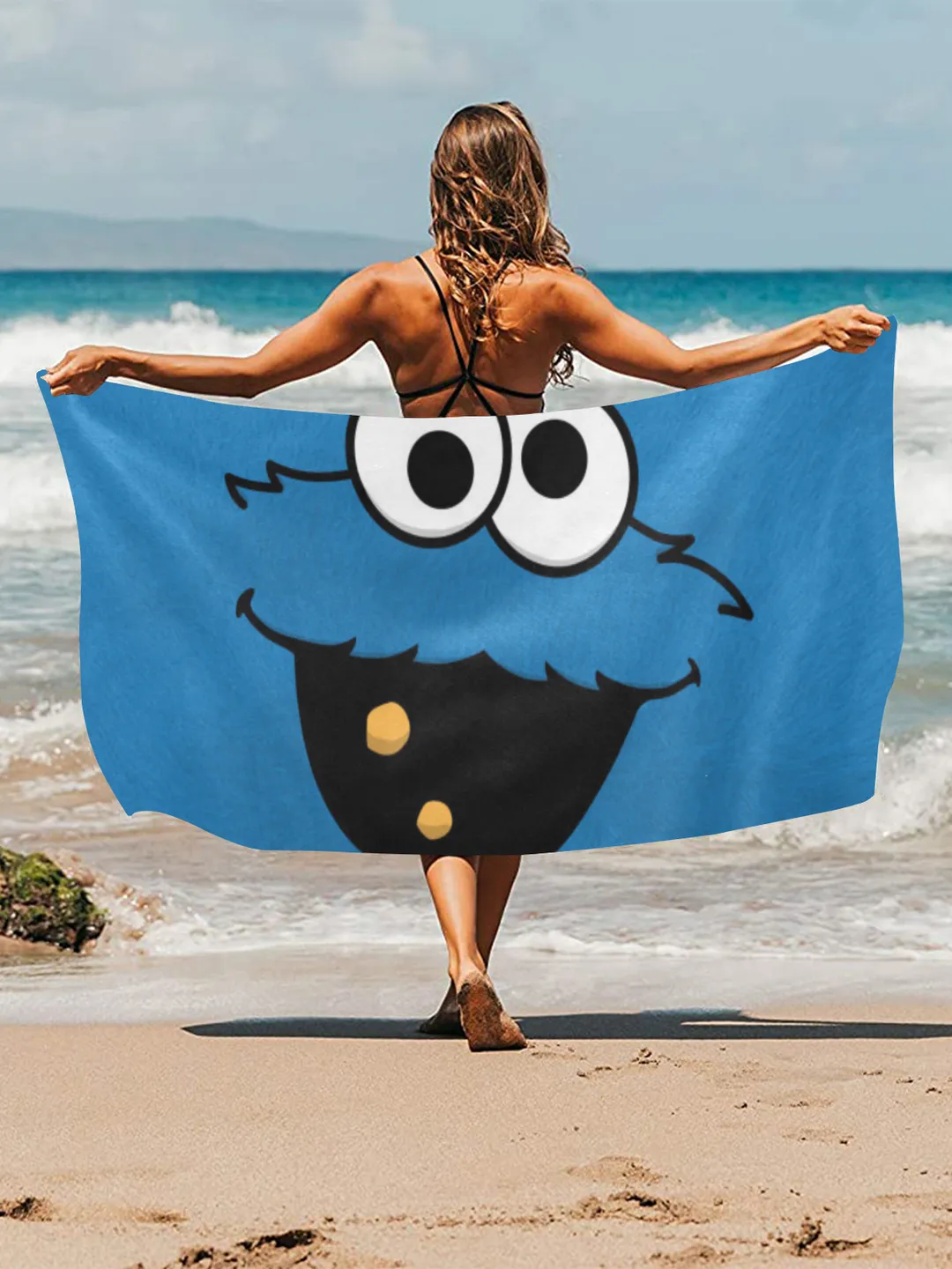Cookie Monster Beach Towel