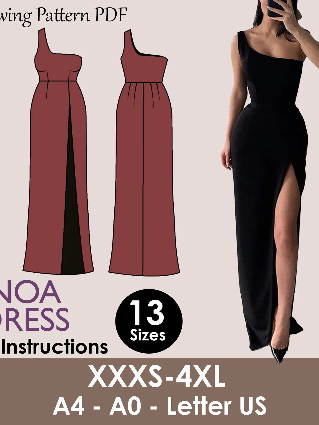 DOSY Dress - Slit dress| open back maxi | Women dress pattern| prom dress, gown Long dress| one piece dress | Birthday, party| Sleeveless DOSY Dress - Slit dress| open back maxi | Women dress pattern| prom dress, gown Long dress| one piece dress | Birthday, party| Sleeveless