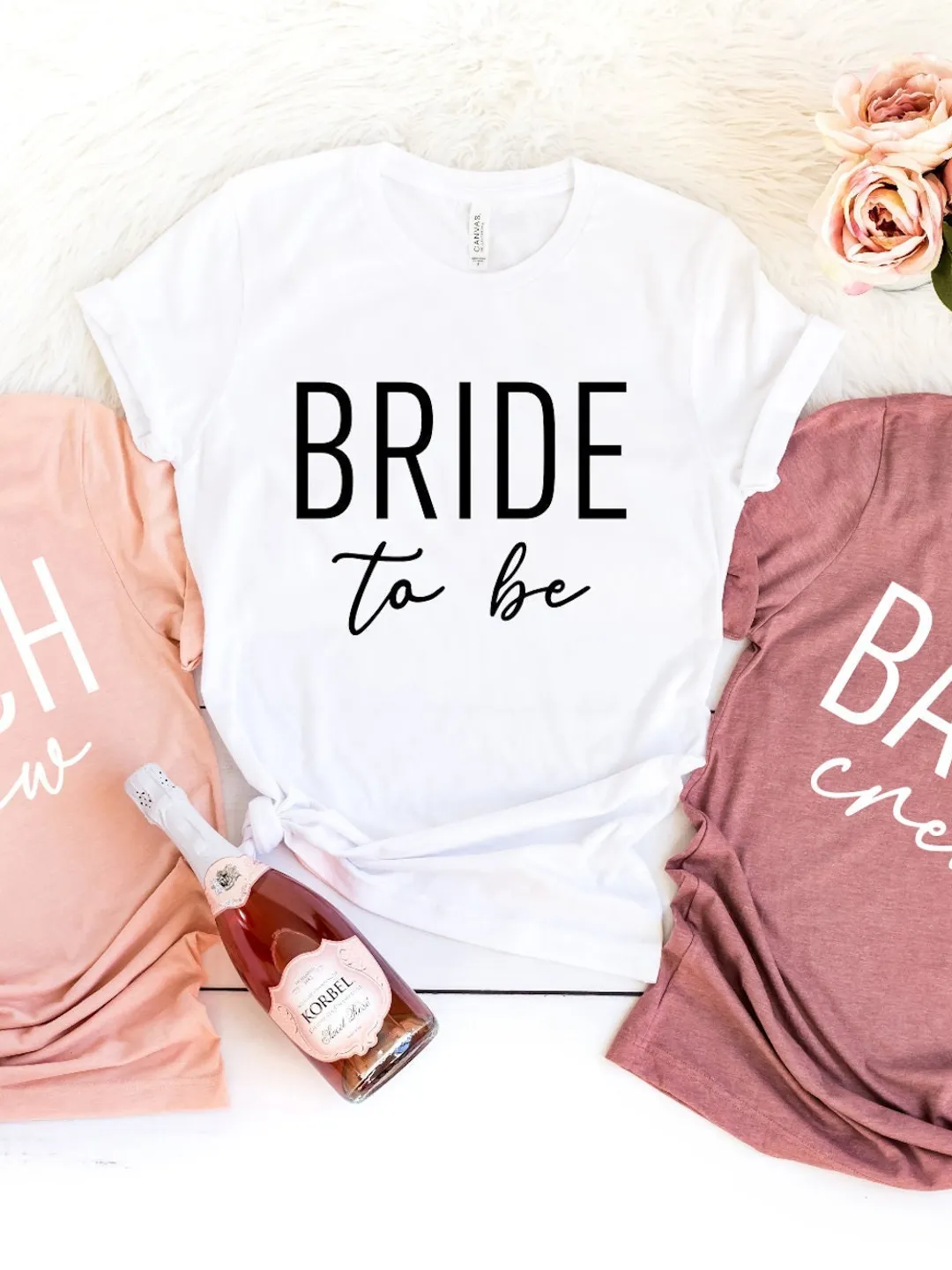 Bachelorette Party Shirt: Bride Squad Crew (Cotton, Multiple Colors)