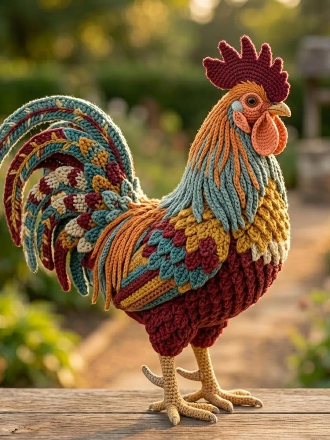 Crochet Rooster Pattern PDF - Amigurumi Farm Animal Tutorial - Cute ...