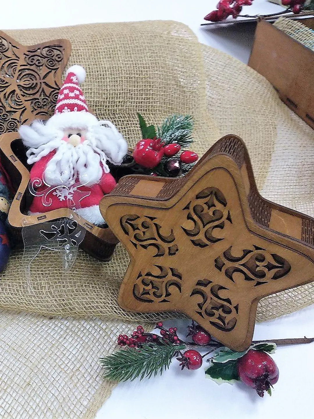 Digital Template Cnc Router Files Cnc Gift Box 3 mm Files for Wood Laser Cut Pattern