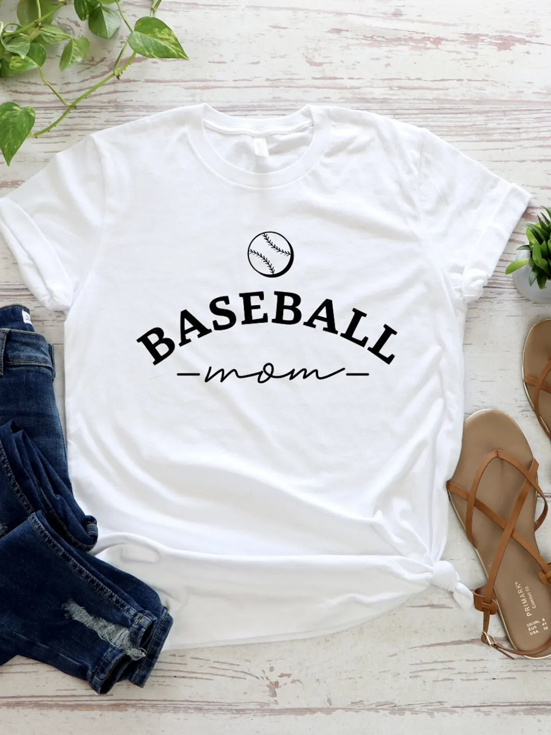 Baseball Mom Shirt: Casual Sportswear - Cotton Blend Tee