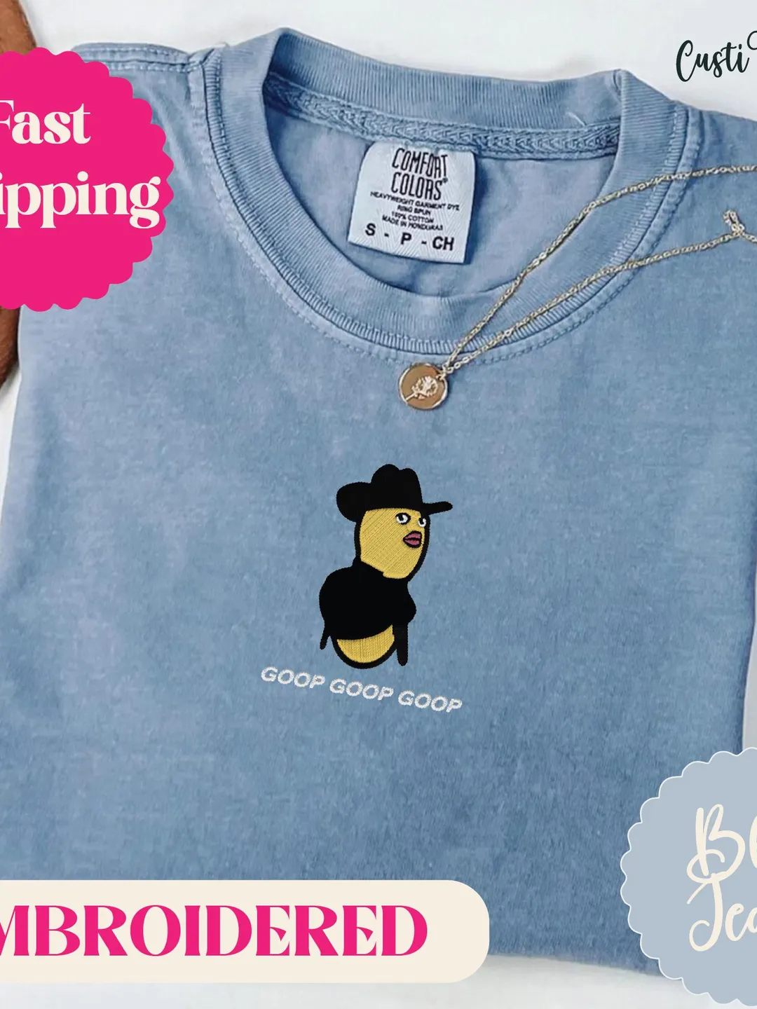 Comfort Colors® The Burnt Peanut GOOP Shirt, Funny Embroidery Shirt. Bungulator Tee, Funny Meme Shirt. The Burnt Peanut GOOP Sweatshirt.