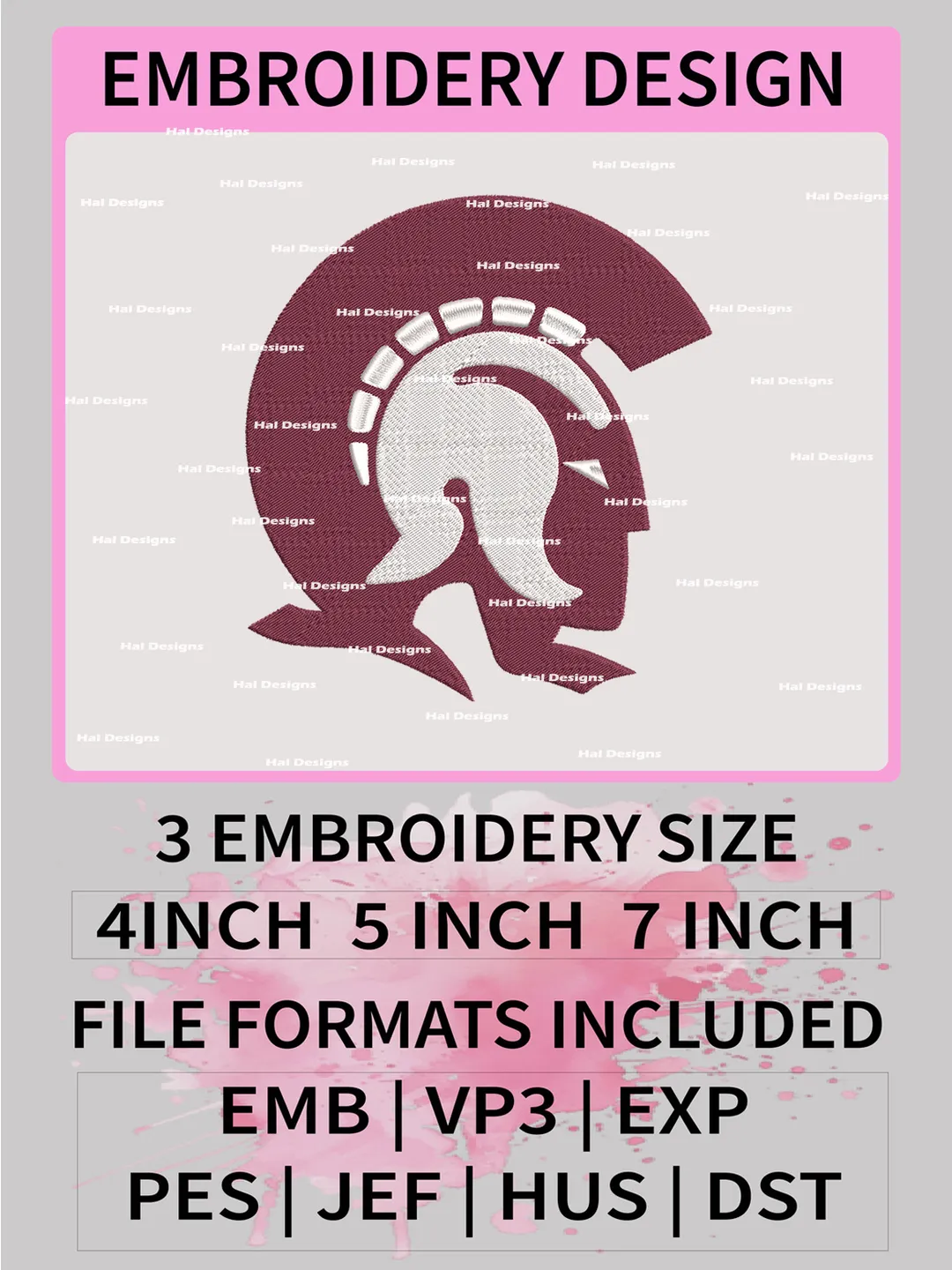 NCAA Little Rock Trojans Embroidery File, 3 Sizes, 6 Formats, NCAA Machine Embroidery Design, NCAA Logo, NCAA Teams