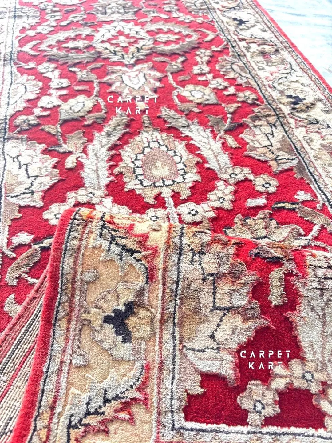 Persion Style Rug Image Handmade Red Wool Persian Style Rug for Living Room , Bedroom , Nursery ...